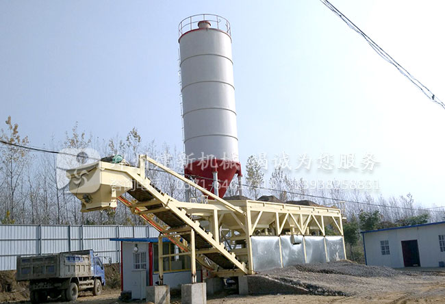 华体会平台-华体会(中国)一站式服务平台ZWB400稳定土拌和站一体机驻扎河北秦皇岛