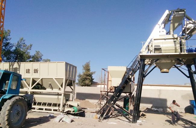 华体会平台-华体会(中国)一站式服务平台75混凝土搅拌站在乌兹别克斯坦安装作业